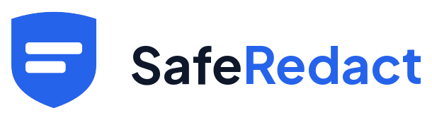SafeRedact email logo